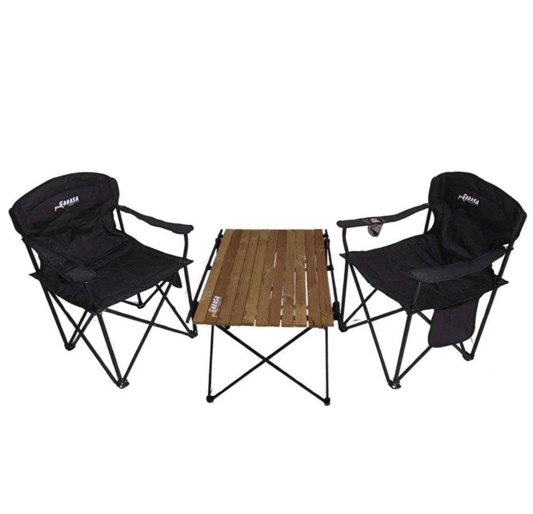 میز و صندلی کمپینگ سفری بسته ۳ عددی